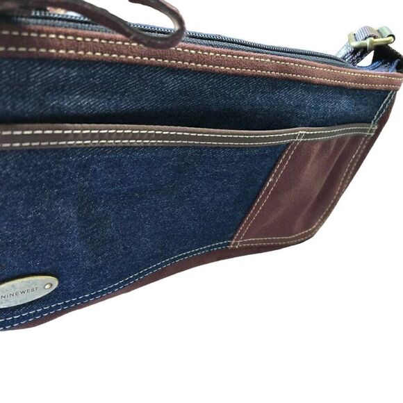 Nine West Denim Y2K Brown Shoulder Bag Shoulder Bag 2000 - Picture 5 of 9